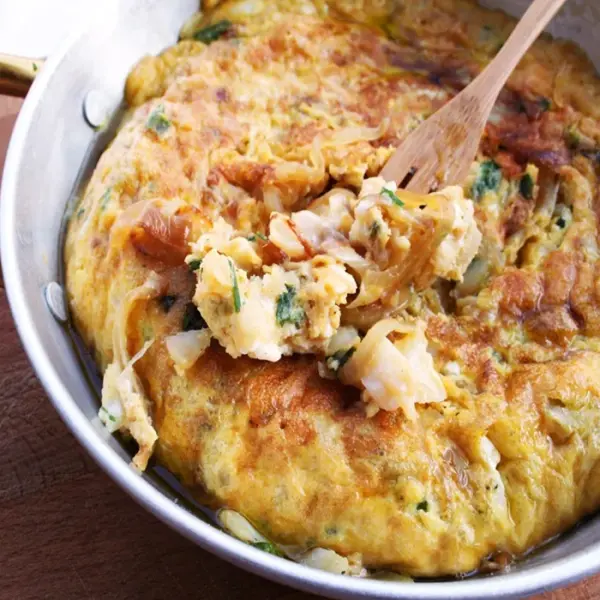 Salt cod tortilla