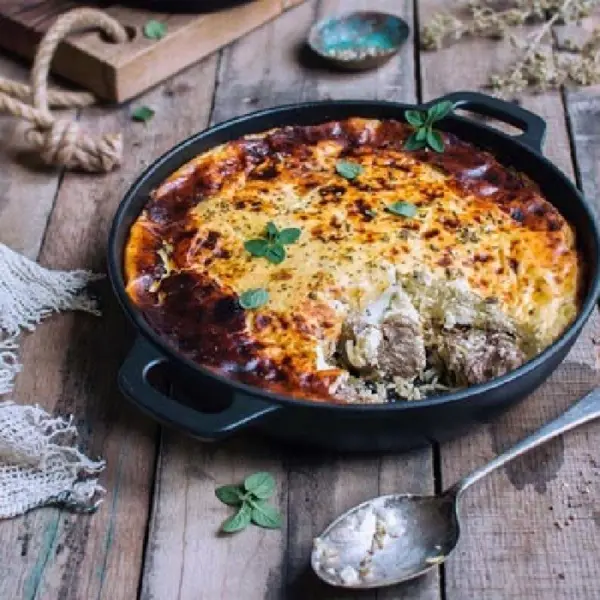 Tavë Kosi Baked Lamb and Yogurt